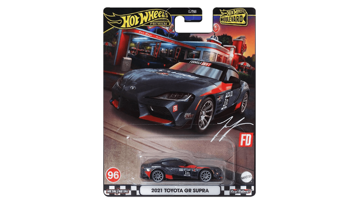 Машинка Premium Hot Wheels 2021 Toyota GR Supra Boulevard 1:64 HRT56 Grey - Фото 6 Машинка Premium Hot Wheels 2021 Toyota GR Supra Boulevard 1:64 HRT56 Grey - зображення 6