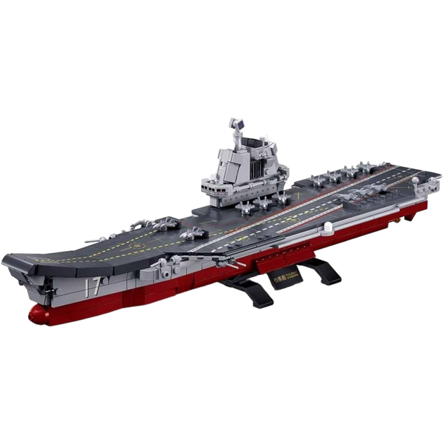 Конструктор SLUBAN M38-B1210 Авіаносець Шаньдун (Shandong), 1:700, 584 деталь, в коробці - зображення 2