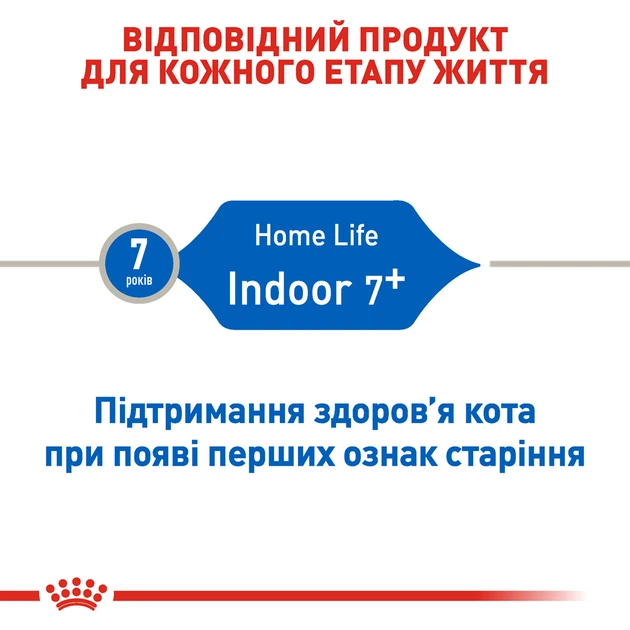 Royal Canin Indoor 7+ для взрослых кошек не покидающих помещение старше 7 лет, 1.5 кг - изображение 3