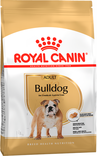 Сухой корм для собак породы бульдог Royal Canin Bulldog Adult, 12 кг - Фото 1 Сухой корм для собак породы бульдог Royal Canin Bulldog Adult, 12 кг - изображение 1