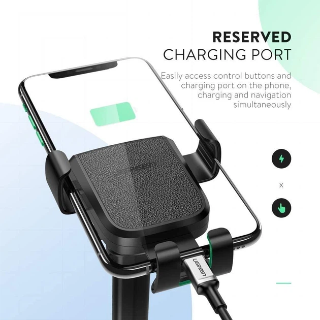 Автомобильный держатель для телефона Ugreen Car Mount Cell Phone Holder Dashboard Black (LP200) - Фото 4 Автомобильный держатель для телефона Ugreen Car Mount Cell Phone Holder Dashboard Black (LP200) - изображение 4