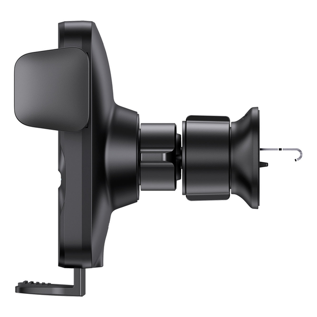 Держатель автомобильный Baseus Wisdom Auto 15W с беспроводной зарядкой на воздуховод Black (CGZX000001) - изображение 5