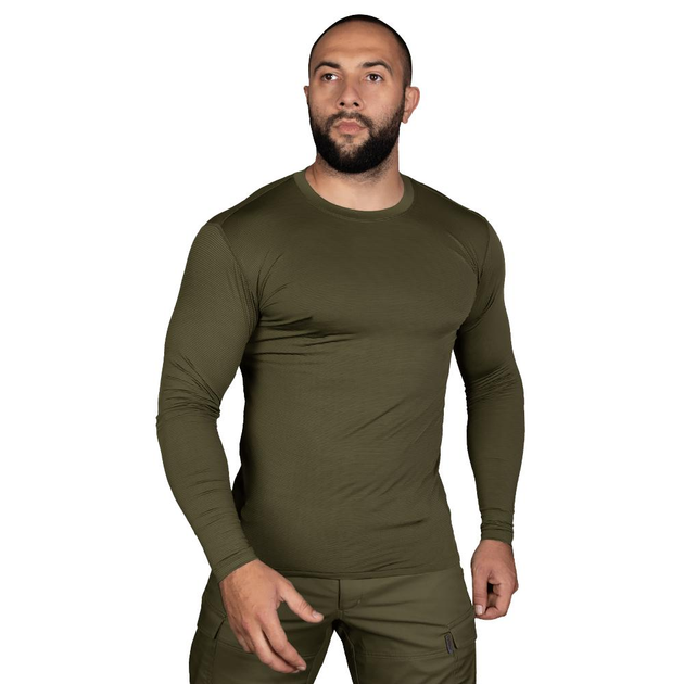 Тактичний CamoTec лонгслів CoolTouch Olive олива 2XL - зображення 1