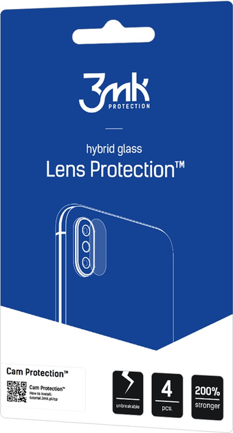 Szkło hybrydowe 3MK Lens Protection na aparat Xiaomi Redmi Note 13 4G (5903108555739) - obraz 1