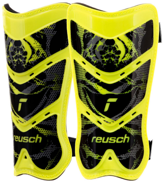 Футбольні щитки Reusch Shinguard Attrakt Lite 5377045 2700 S Жовто-чорні (4060485409206) - зображення 1