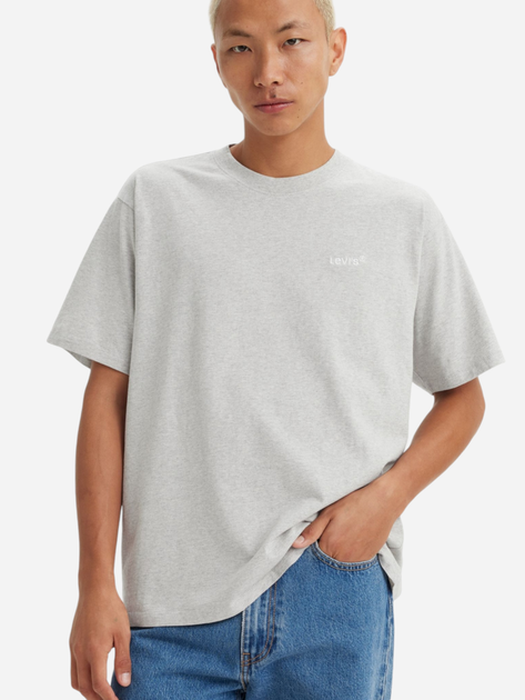 Чоловіча бавовняна футболка Levi's Red Tab Vintage A0637-0013 XL Сіра (5400970255700) - зображення 3