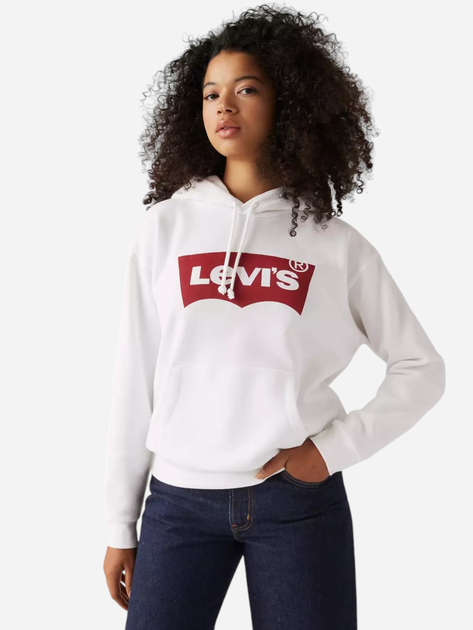 Худі жіноче Levi's Graphic Everyday A8801-0022 M Біле (5401157510933) - зображення 1