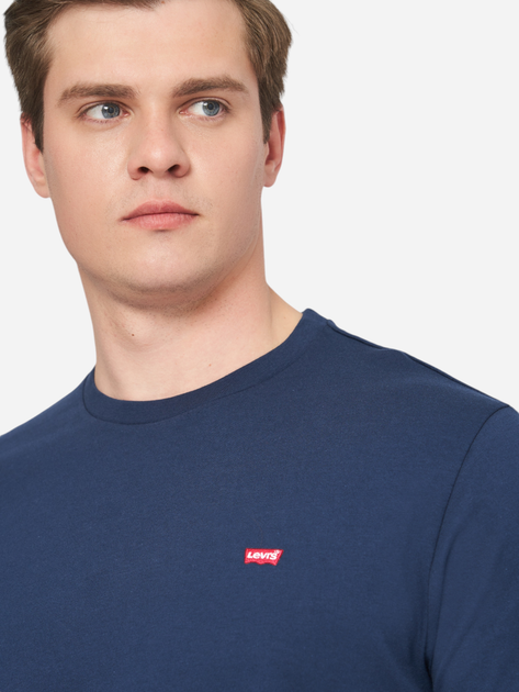 Longsleeve męski Levi's Ls Original Hm 72848-0001 M Granatowy (5400599757654) - obraz 4