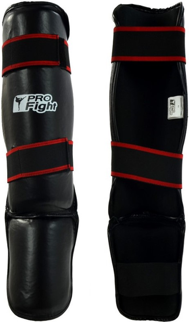 Захист гомілки та стопи Profight Step PU 1038 2XL Чорні (5902860631538) - зображення 1