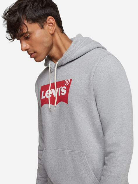 Bluza męska z kapturem Levi's Standard Graphic 38424-0000 S Szara (5400898437813) - obraz 5