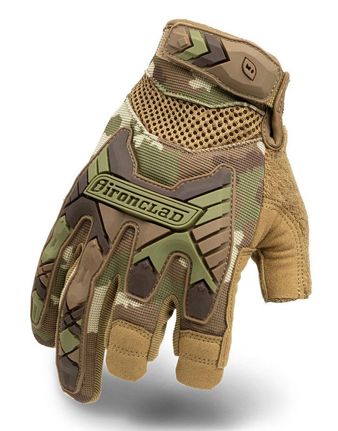 Тактові рукавички Ironclad Tactical Trigger Impact Glove Camo L - зображення 1