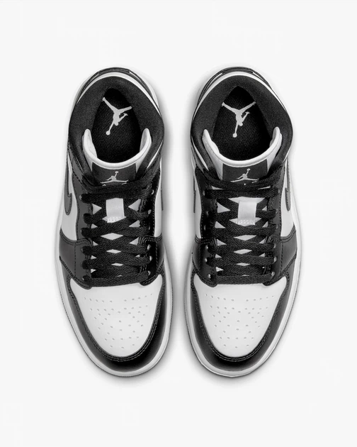 Кросівки Air Jordan Air 1 Mid Shoes White/Black DV0991-101 44 - Фото 5 Кросівки Air Jordan Air 1 Mid Shoes White/Black DV0991-101 44 - зображення 5
