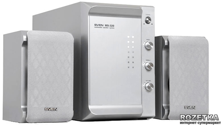 Акустическая система Sven MS-320 Silver – фото, отзывы, характеристики ...