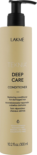 Odżywka Lakme Teknia Deep Care odbudowująca do włosów zniszczonych 300 ml (8429421447225) - obraz 1