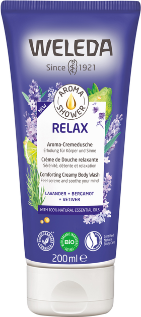 Kremowy żel pod prysznic Weleda Aroma Relax naturalny 200 ml (7611916160776) - obraz 1