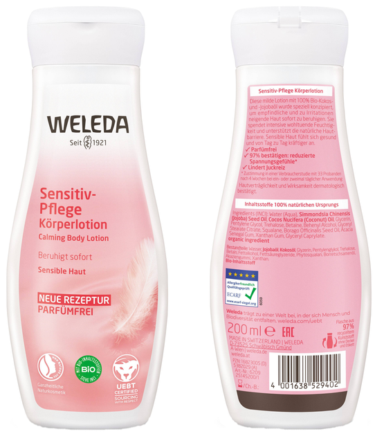 Лосьйон для тіла Weleda Soothing Sensitive зволожуючий 200 мл (4001638529402) - зображення 2