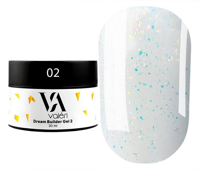 Моделирующий гель Valeri Dream Builder Gel №2 30 мл - Фото 1 Моделирующий гель Valeri Dream Builder Gel №2 30 мл - изображение 1