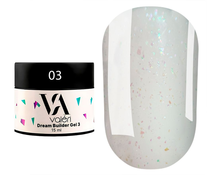Моделюючий гель Valeri Dream Builder Gel №3 15 мл - Фото 1 Моделюючий гель Valeri Dream Builder Gel №3 15 мл - зображення 1