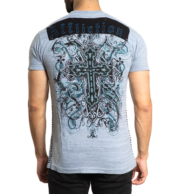 Футболка Affliction Reverie A24000 Ashley Blue (A24000-ASHB-S) - изображение 2