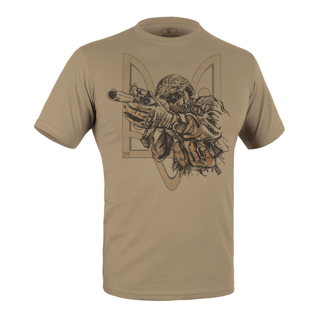 Футболка з малюнком UA Special Forces 3XL Tan 499 - зображення 1