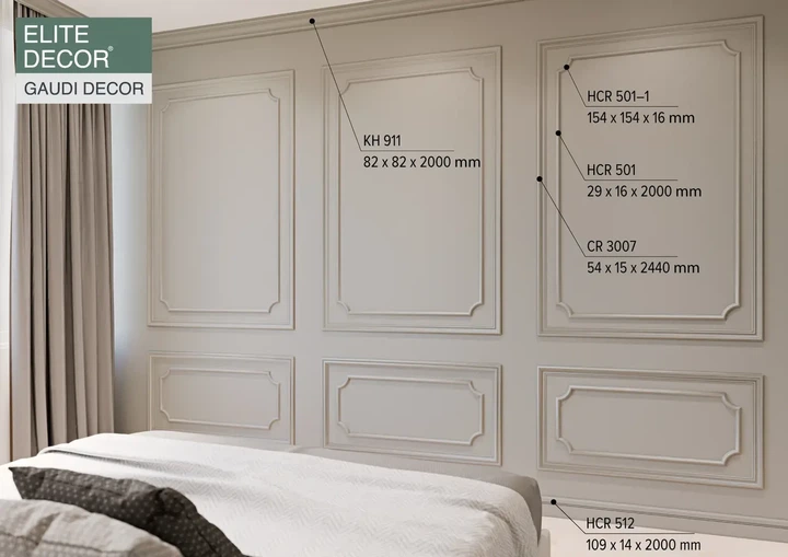Кутовий полімерний елемент Grand decor HCR 501-3 280*280 мм - зображення 4