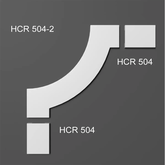 Угловой элемент полимерный Grand decor HCR 504-2 197*197 мм - изображение 5