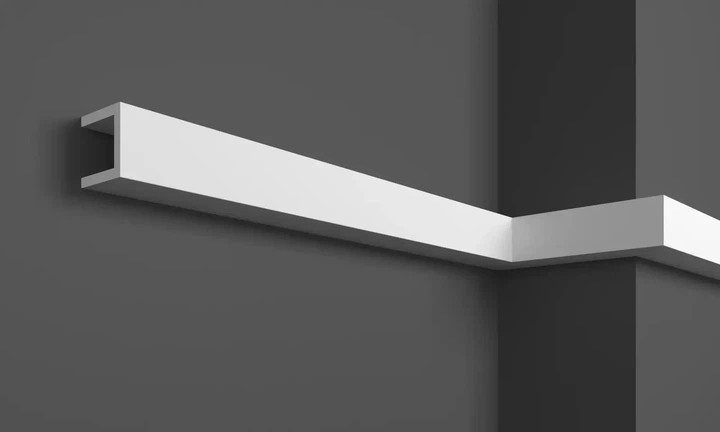 Молдинг полимерный для LED-освещения Grand decor KH 901 28*27*2000 мм - изображение 6