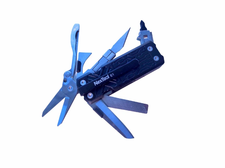 Міні мультитул брелок з кліпсою Nextool Pocket Tool E1 Кишеньковий мультиінструмент з ножицями та змінним лезом - зображення 4