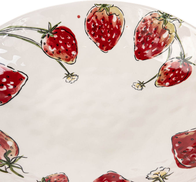 Miska Boltze z motywem truskawek 34 cm (4066076320967) - obraz 4