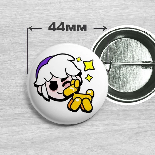 Значок Гас из игры Brawl Stars / Бравл Старс 44мм №25 - Фото 1 Значок Гас из игры Brawl Stars / Бравл Старс 44мм №25 - изображение 1