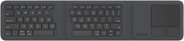 Портативна клавіатура ZAGG Tri-Fold Grey (UKR) g1 - зображення 1