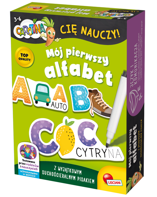 Zestaw edukacyjny Lisciani Carotina - Mój pierwszy alfabet (8008324106530) - obraz 1