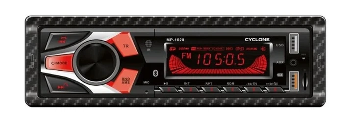 Автомобильная магнитола 1DIN мультимедийный центр Cyclone MP-1028 - Фото 1 Автомобильная магнитола 1DIN мультимедийный центр Cyclone MP-1028 - изображение 1