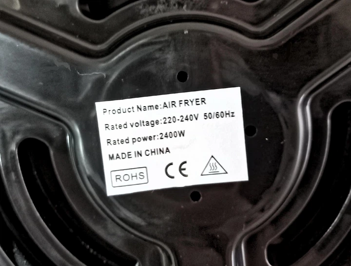 Аэрогриль фритюрница мультипечка на 6 литров 2400 W Silver Crest S-18 сенсорная - изображение 2