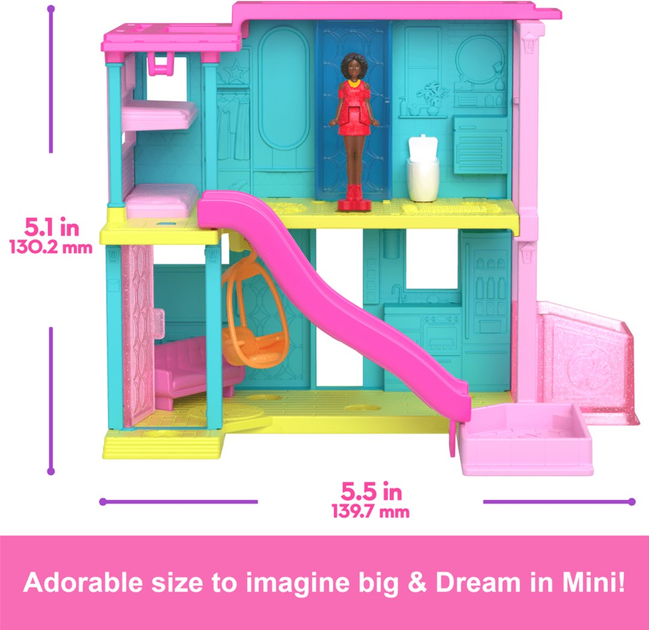 Набір ляльок Barbie Mini Barbieland Будиночок і міні-Лялька з аксесуарами HYF46 (0194735245253) - зображення 5