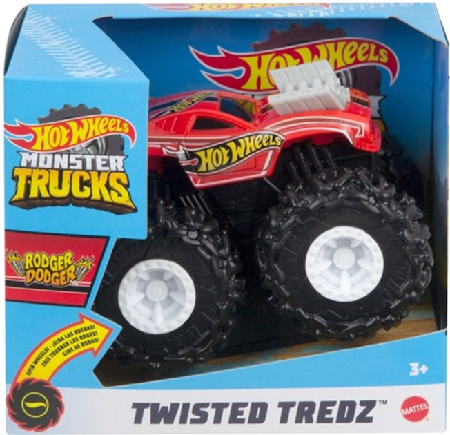 Maszyna Hot Wheels Monster Trucks Twisted Tredz Rodger Dodger Vehicle (0887961928372) - obraz 1