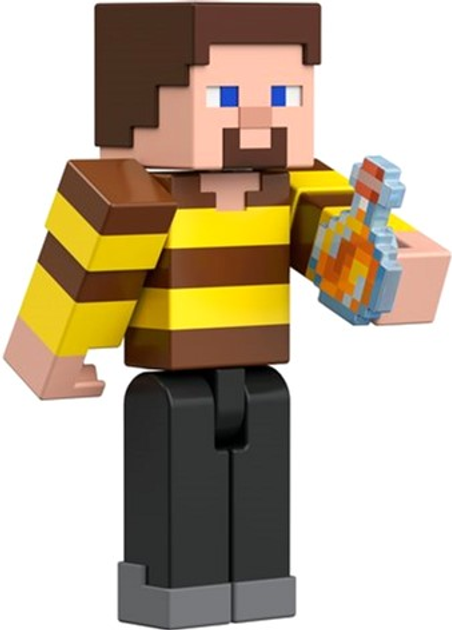 Figurka podstawowa Minecraft Build-A-Portal Steve Striped Shirt (0194735031870) - obraz 1