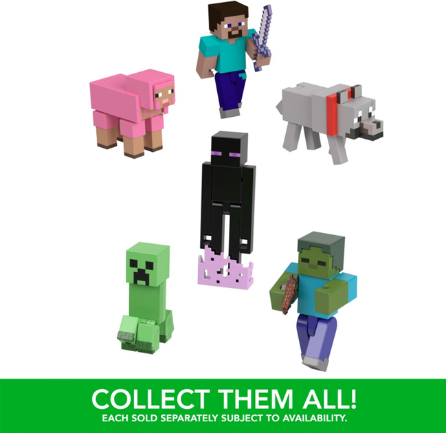 Набір Mattel Minecraft Steve Фігурка базова + аксесуар (0194735194346) - зображення 5