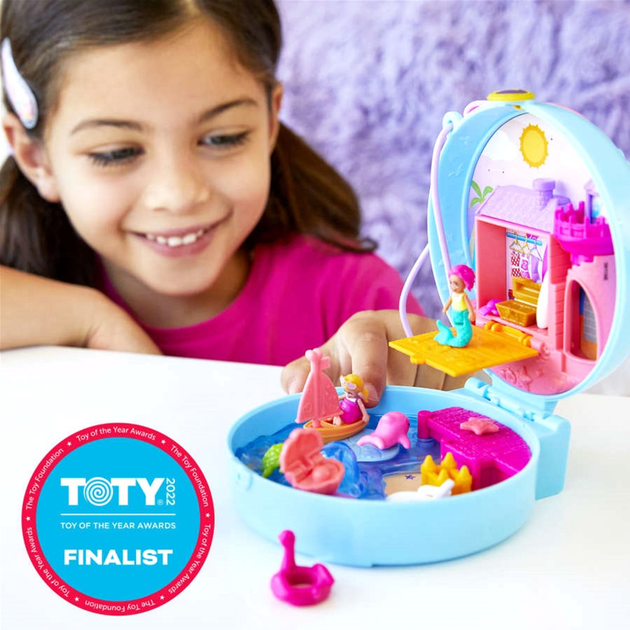 Набір Polly Pocket компактний Пляж дельфінів (0887961918496) - зображення 2