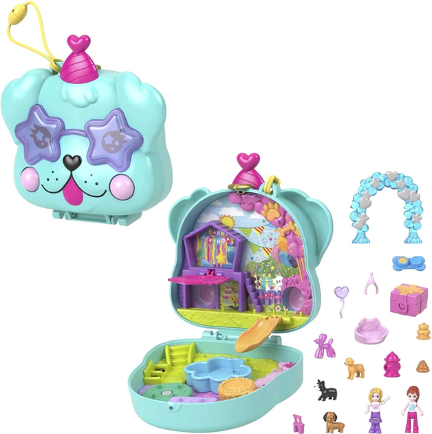 Zestaw Polly Pocket kompaktowy Urodziny Pieska (0194735108916) - obraz 1