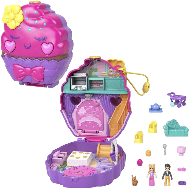 Набір Polly Pocket компактний Солодкий кекс (0194735109180) - зображення 1