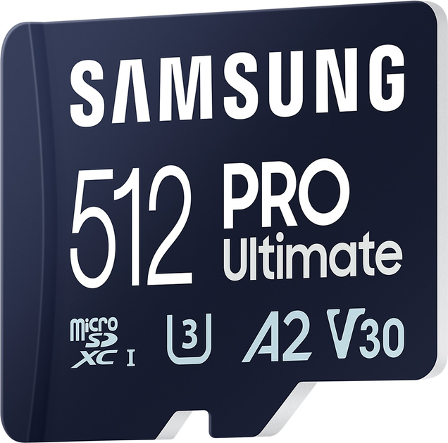 Karta pamięci Samsung PRO Ultimate microSDXC 512GB UHS-I U3 V30 A2 + SD adapter (MB-MY512SA/WW) - obraz 3