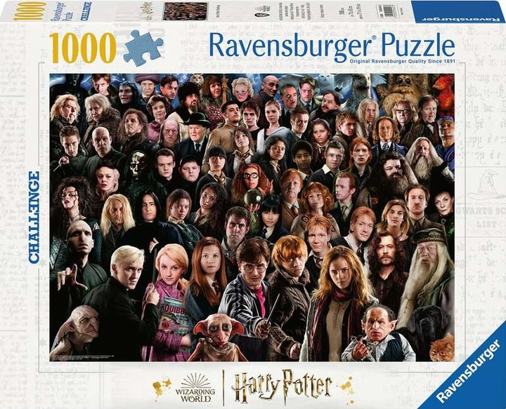 Puzzle Ravensburger Challenge Harry Potter 70 x 50 cm 1000 elementów (4005555004578) - obraz 1