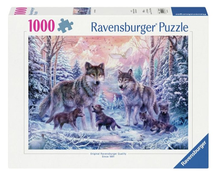 Пазл Ravensburger Снігові вовки 70 х 50 см 1000 деталей (4005555006473) - зображення 1