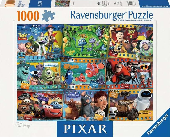 Пазл Ravensburger Фільми Дісней Піксар 70 x 50 см 1000 деталей (4005555002987) - зображення 1