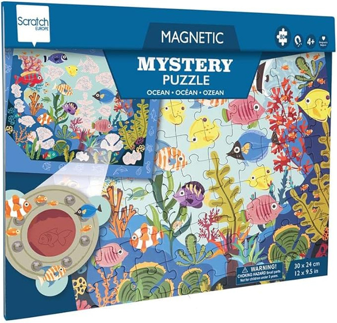 Puzzle magnetyczne Scratch 2 w 1 Ocean 30.5 x 25.3 cm 120 elementów (5414561812418) - obraz 1