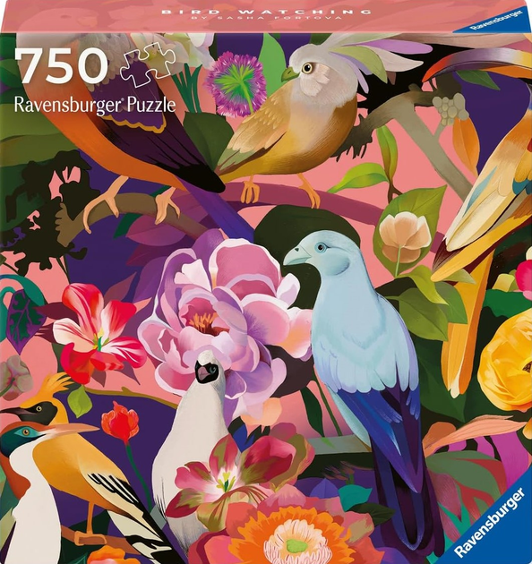 Пазл Ravensburger Art&Soul Спостереження за птахами 50 x 50 см 750 деталей (4005555009986) - зображення 1