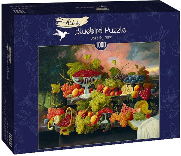 Puzzle Bluebird Severin Roesen Martwa natura na tle zachodu słońca 1867 68 x 48 cm 1000 elementów (3663384600241) - obraz 1