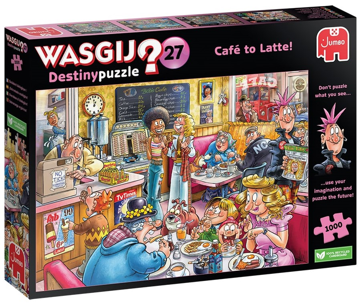 Пазл TM Toys Wasgij Кафе 68 x 49 см 1000 elementów (8710126018552) - зображення 1