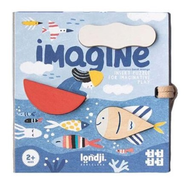 Puzzle Londji Imagine Wyobraź sobie 47 x 15.7 cm 12 elementów (8436580427005) - obraz 1